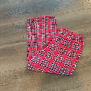 Family Pajamas Red and Green Plaid Pajama Bottoms